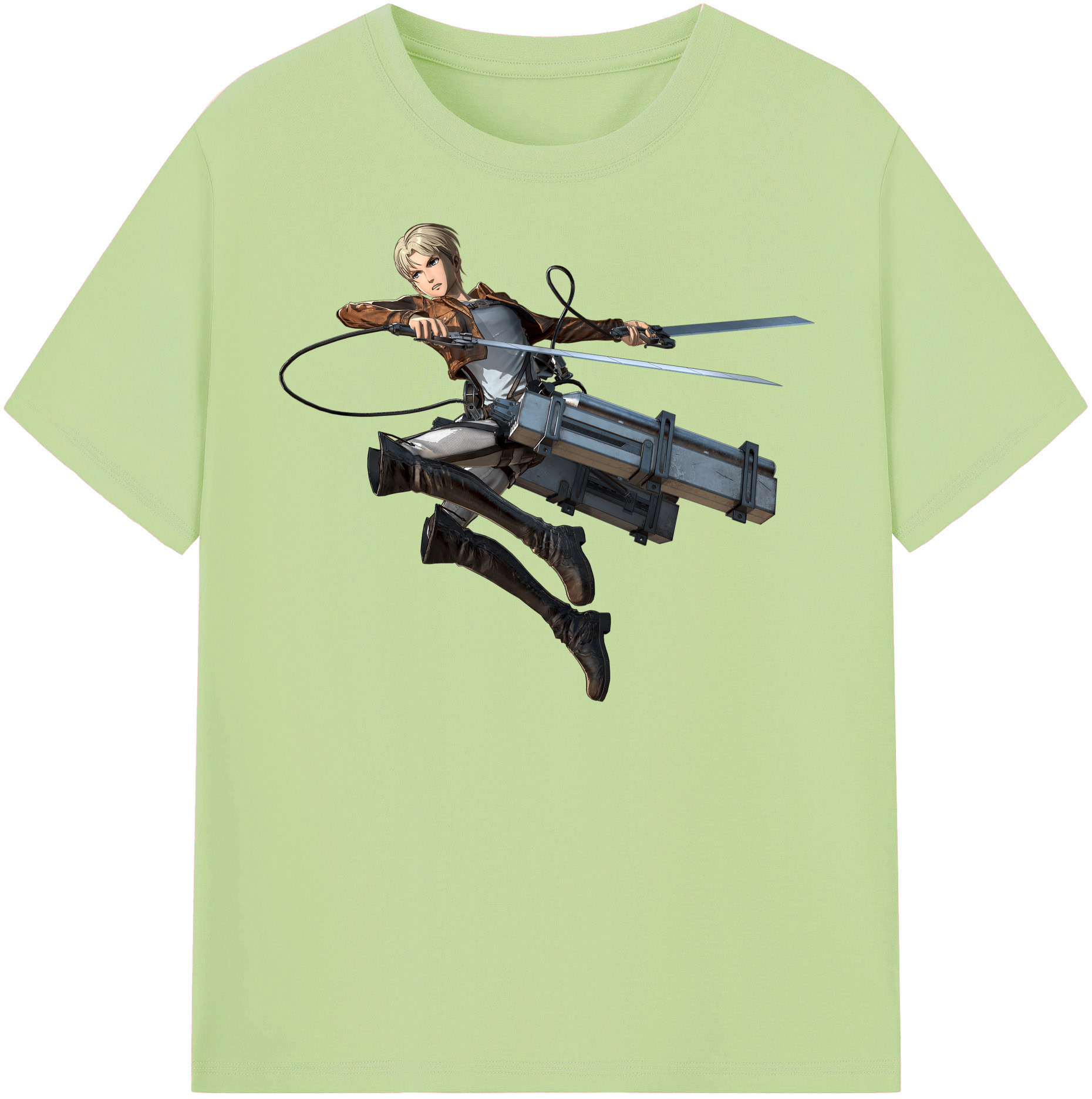 （画像用） 進撃の巨人 Attack on Titan 綿100％半袖Tシャツ（フロントプリント）